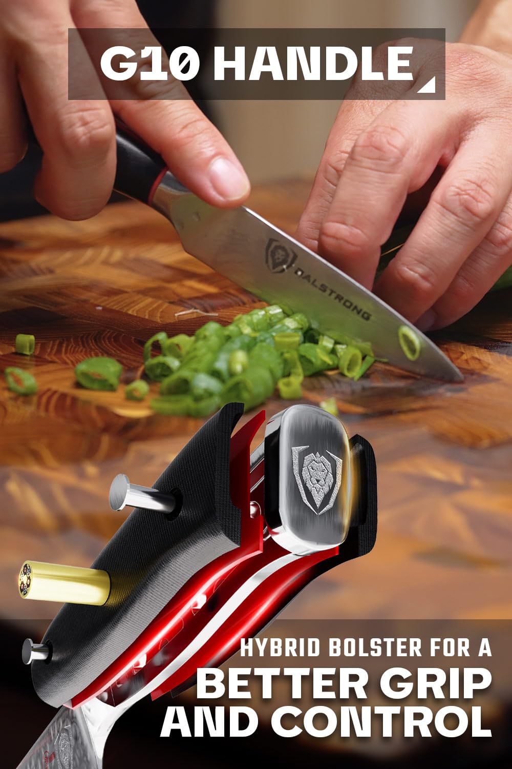 Dalstrong Paring Knife - 3.5 inch - Shogun Series ELITE - Damascus - AUS-10V Japanese Super Steel Kitchen Knife - Vacuum Treated - Vegetable, Fruit Knife - Razor Sharp Cooking Chef's Knife - w/Sheath - Image 4