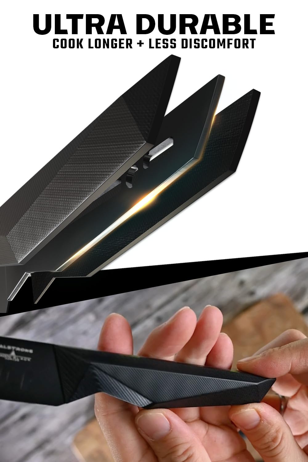 Dalstrong Steak Knife Set-4pc- 5" Blade-Shadow Black Series-Black Titanium Nitride Coated-H Carbon 7CR17MOV-X Vacuum Treated Steel-Dinner Set Kitchen Knives-Sheath-NSF Certified - Image 3